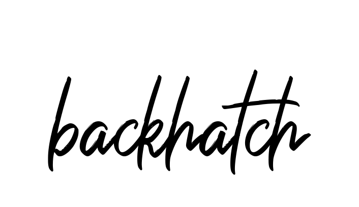 Backhatch signature