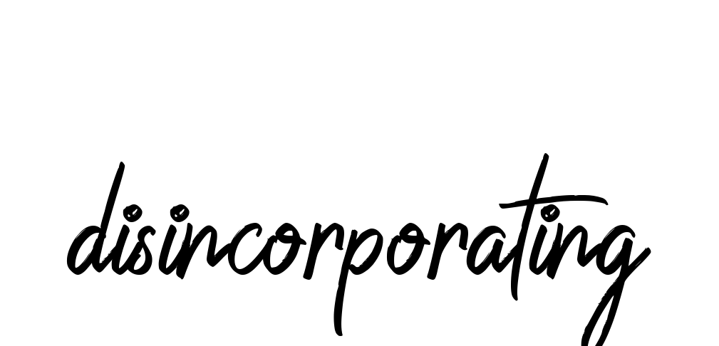 Disincorporating signature