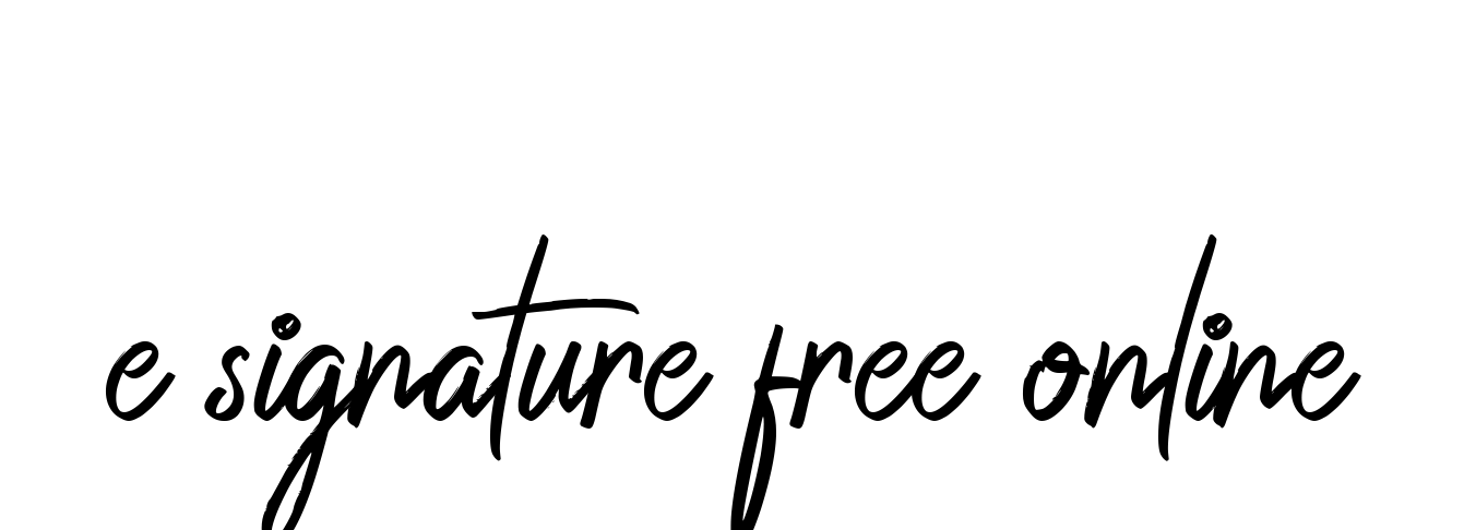 E-signature-free-online signature