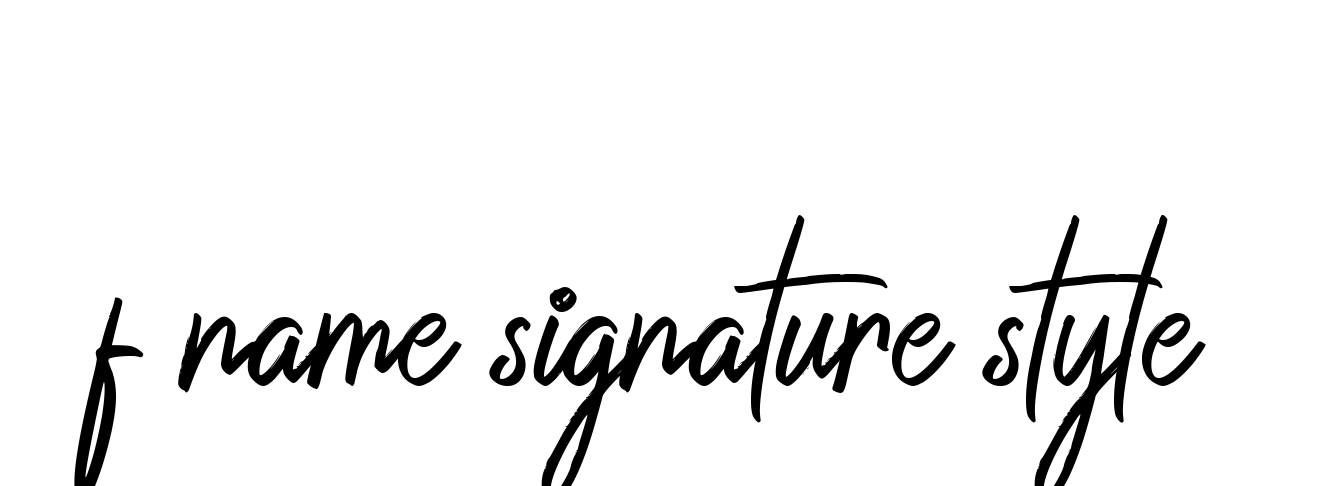 F-name-signature-style signature