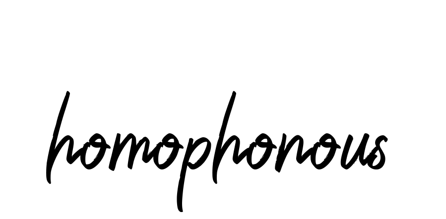 Homophonous signature
