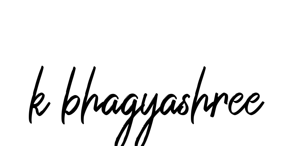 K-bhagyashree signature