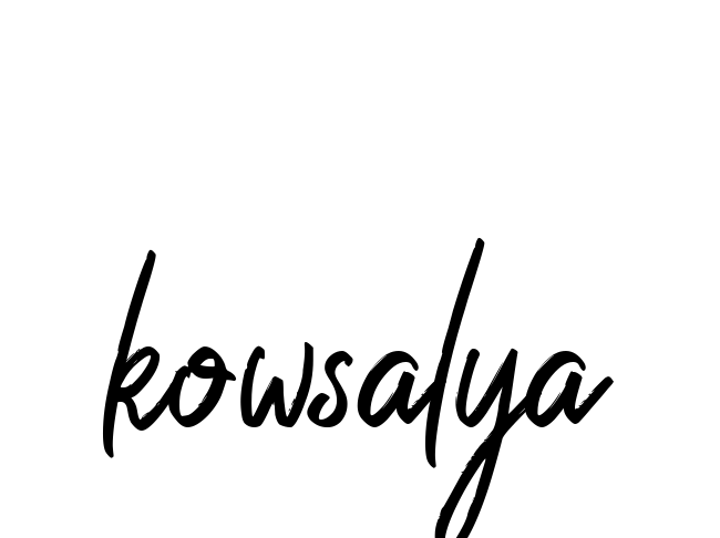 Kowsalya signature