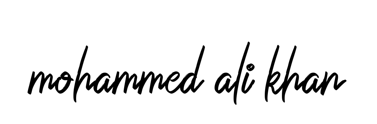 Mohammed-ali-khan signature