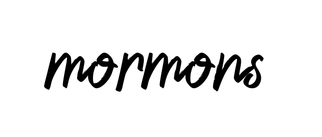 Mormons signature