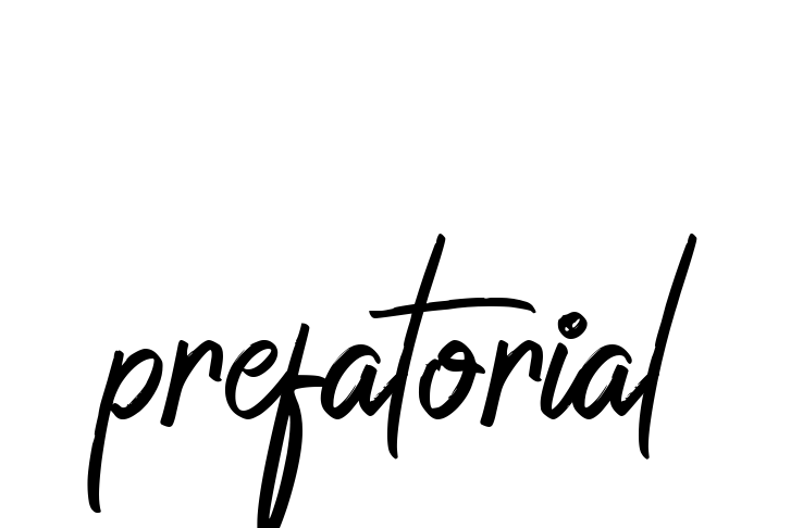 Prefatorial signature