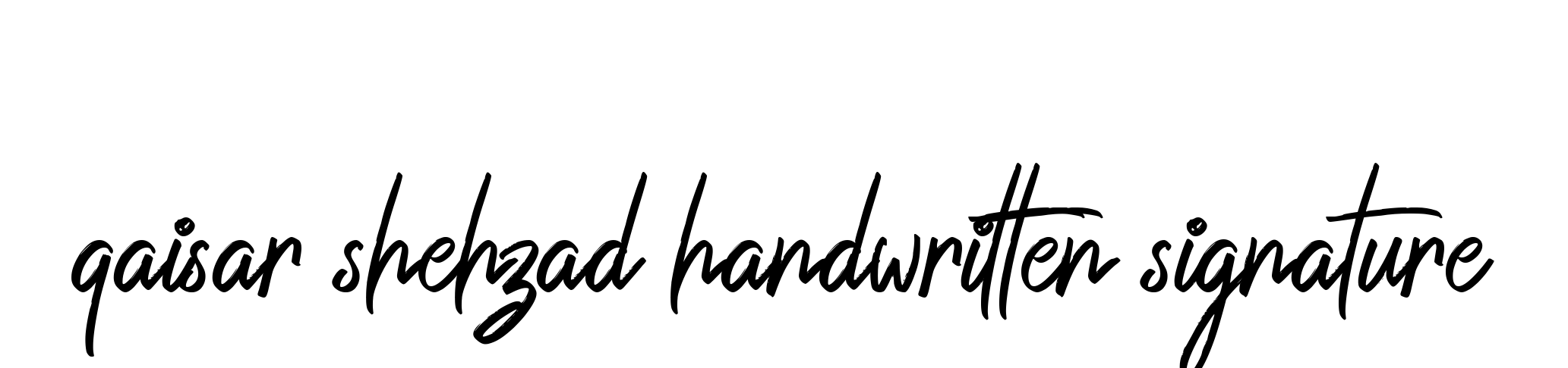 Qaisar-shehzad-handwritten-signature signature