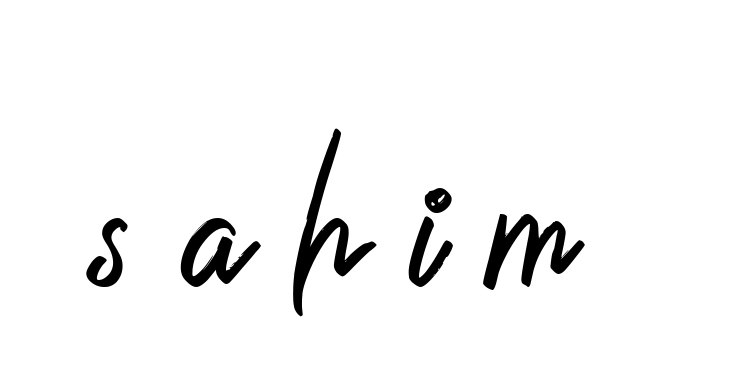 S-a-h-i-m- signature