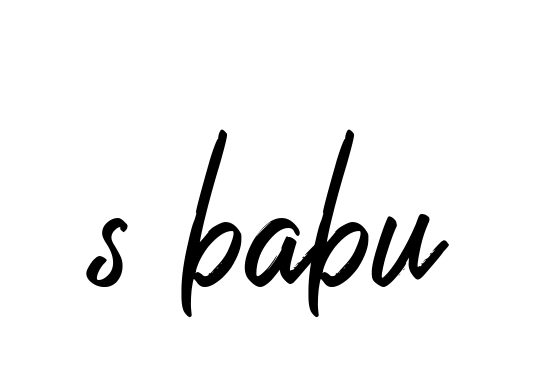 S-babu signature