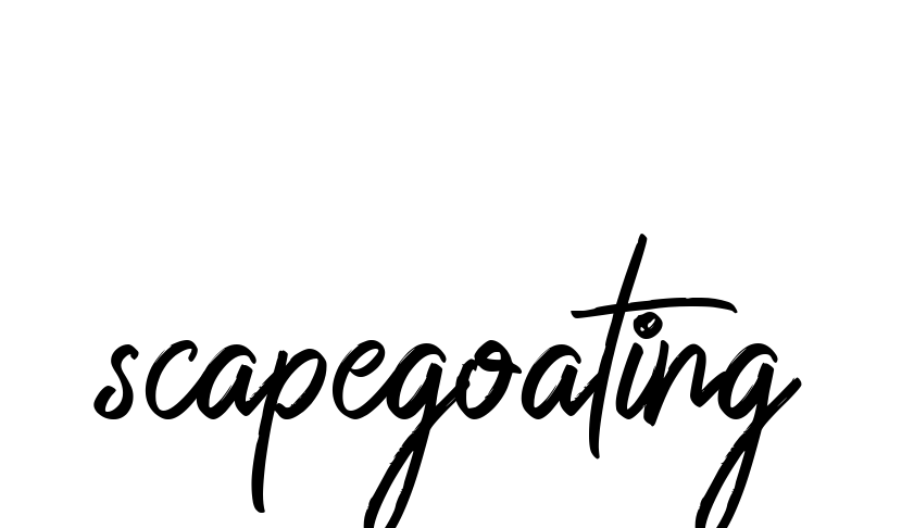 Scapegoating signature