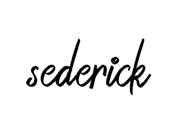 Sederick signature