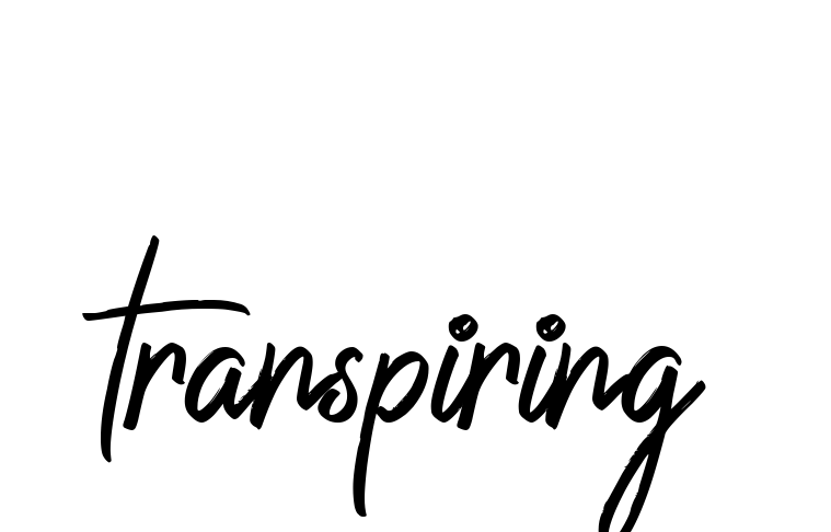 Transpiring signature