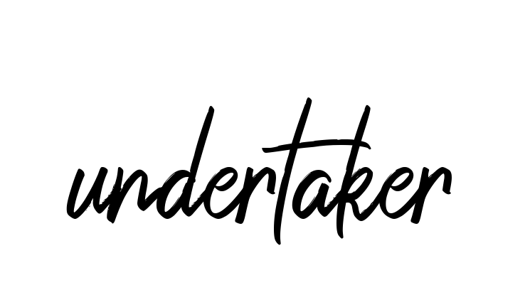 Undertaker signature