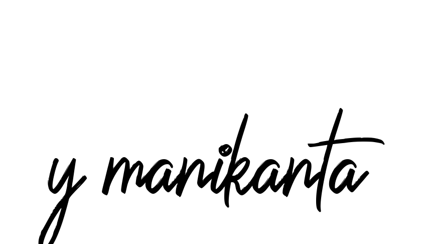 Y-manikanta signature