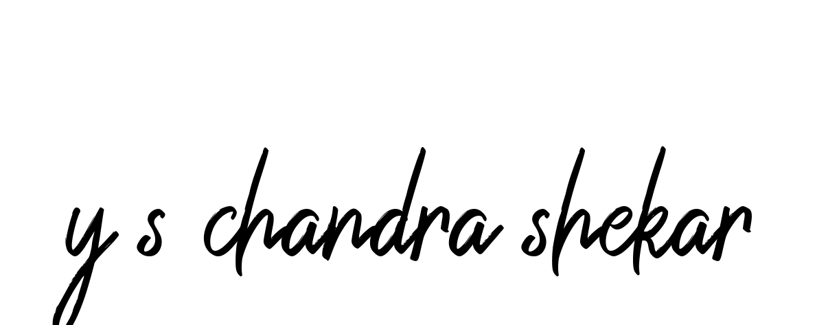 Y-s-chandra-shekar signature