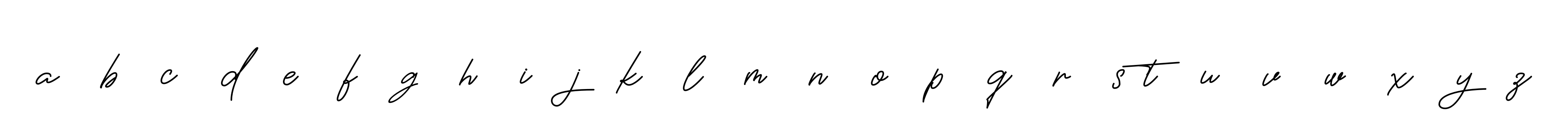 A--b--c--d--e--f--g--h--i--j--k--l--m--n--o--p--q--r--s-t--u--v--w--x--y--z signature