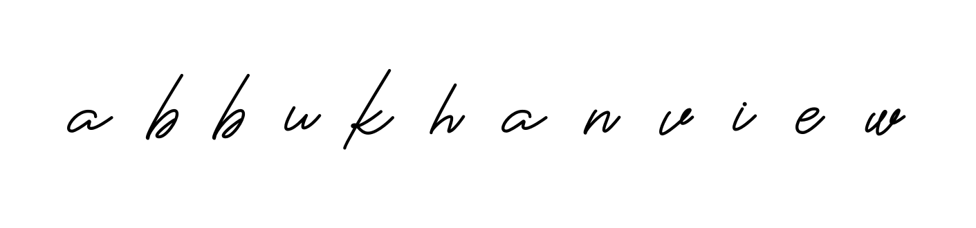 A-b-b-u-k-h-a-n-v-i-e-w signature