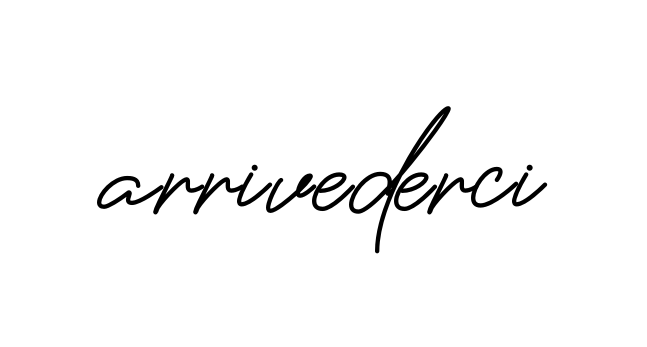 Arrivederci signature