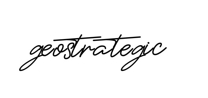 Geostrategic signature