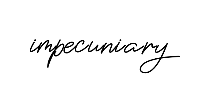 Impecuniary signature
