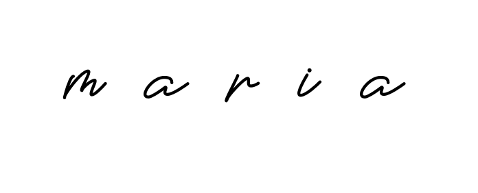 M-a-r-i-a signature