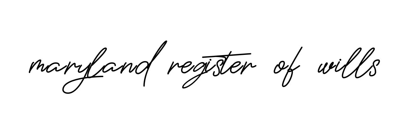 Maryland-register-of-wills signature