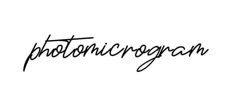 Photomicrogram signature