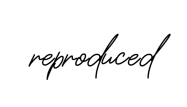 Reproduced signature