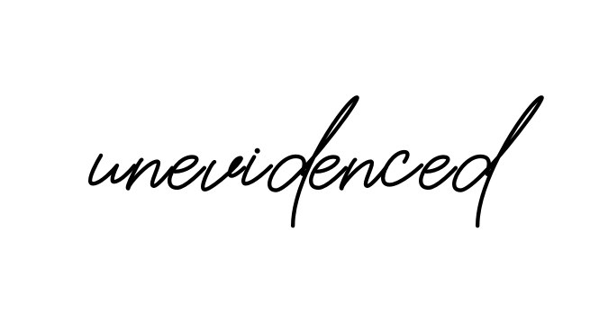Unevidenced signature