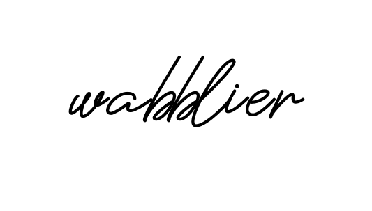 Wabblier signature