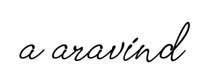 A-aravind- signature