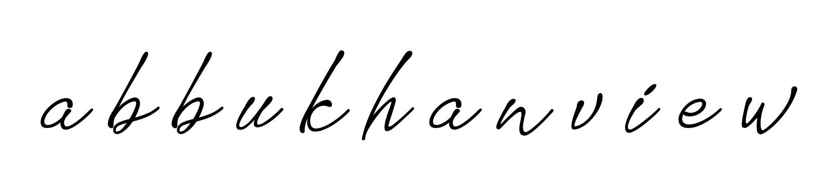 A-b-b-u-k-h-a-n-v-i-e-w signature