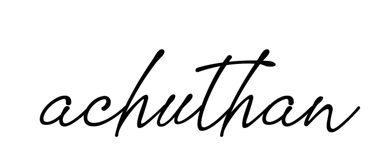 Achuthan signature