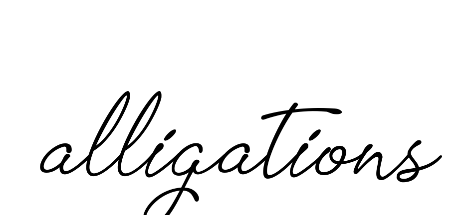 Alligations signature