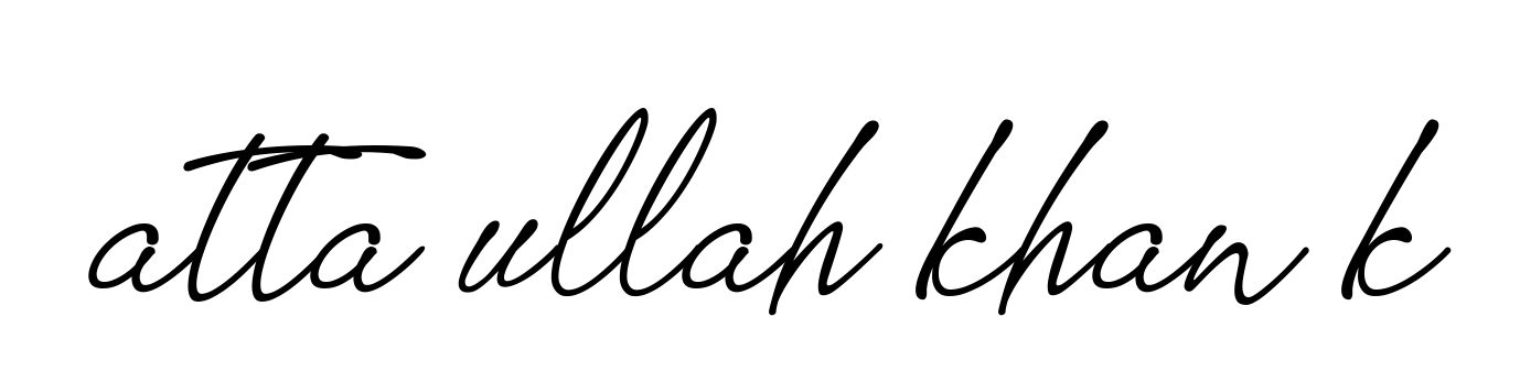 Atta-ullah-khan-k signature