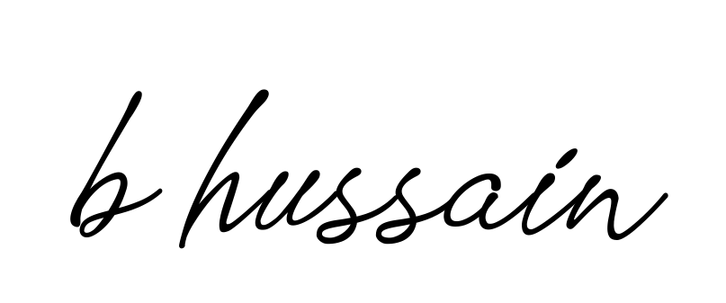 B-hussain signature