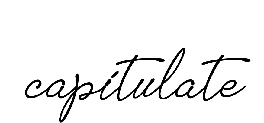 Capitulate signature