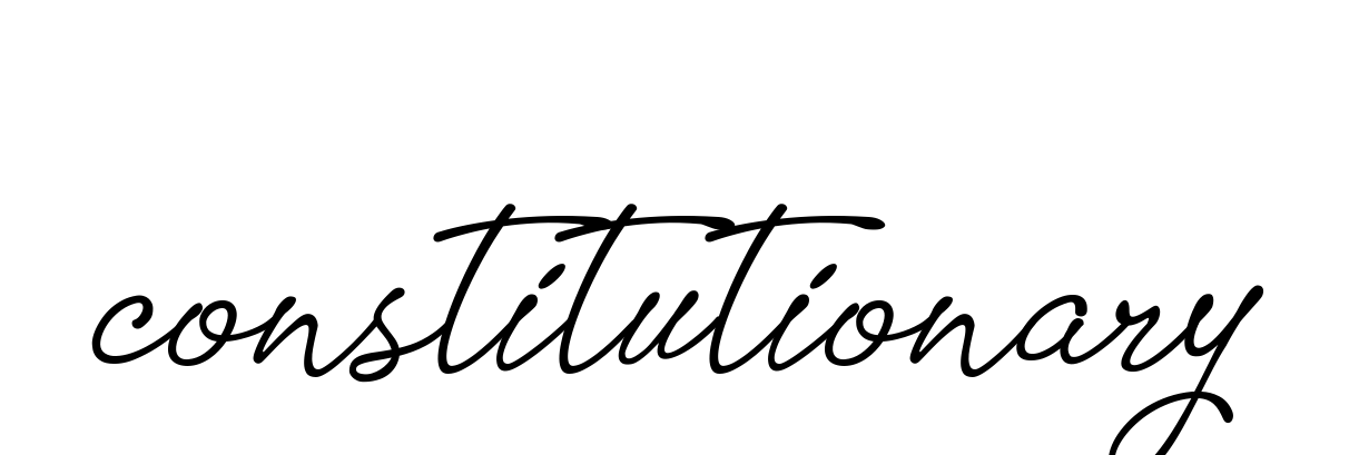 Constitutionary signature