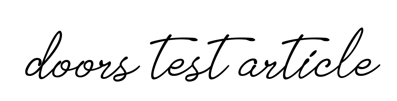 Doors-test-article signature
