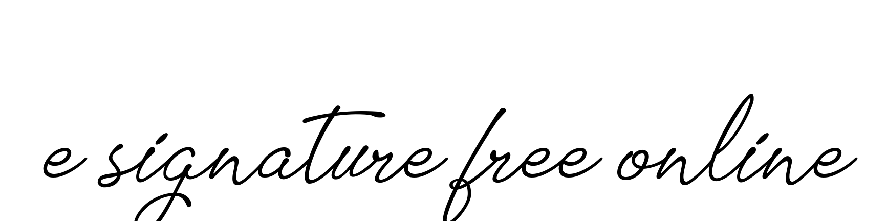 E-signature-free-online signature