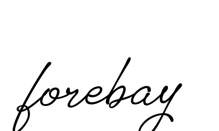 Forebay signature