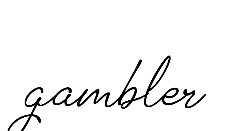 Gambler signature