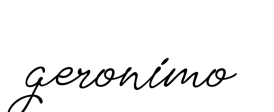 Geronimo signature