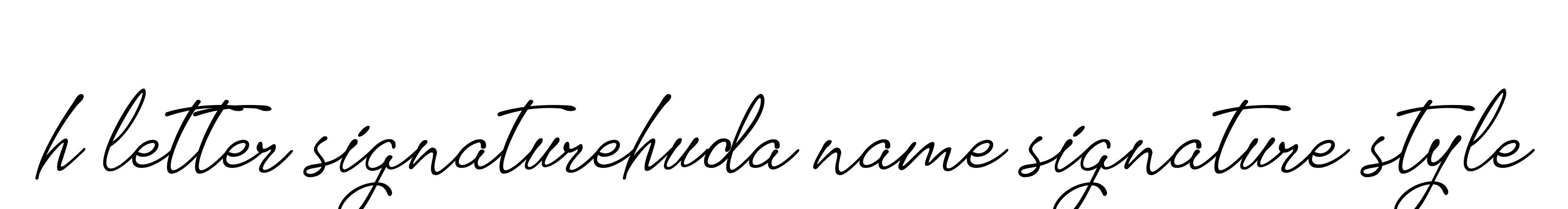 H-letter-signaturehuda-name-signature-style signature