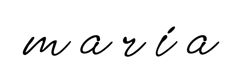 M-a-r-i-a signature