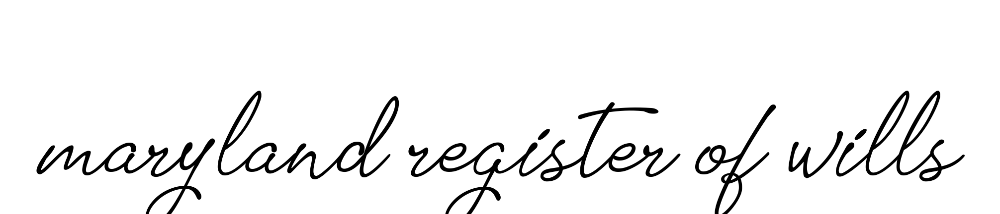Maryland-register-of-wills signature