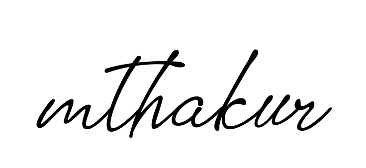 Mthakur signature