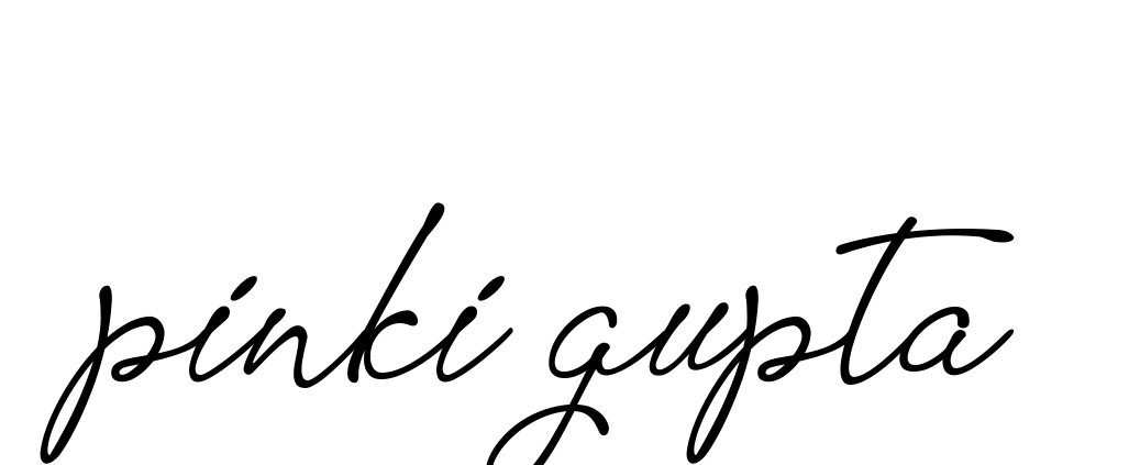 Pinki-gupta signature