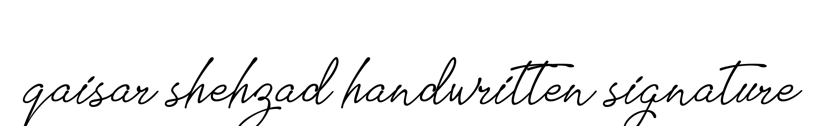 Qaisar-shehzad-handwritten-signature signature