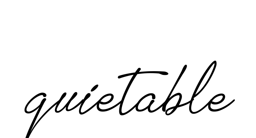 Quietable signature